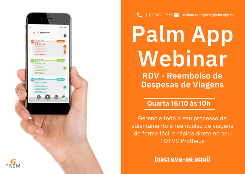 Palm App Aplicativo de integração com ERPs Home